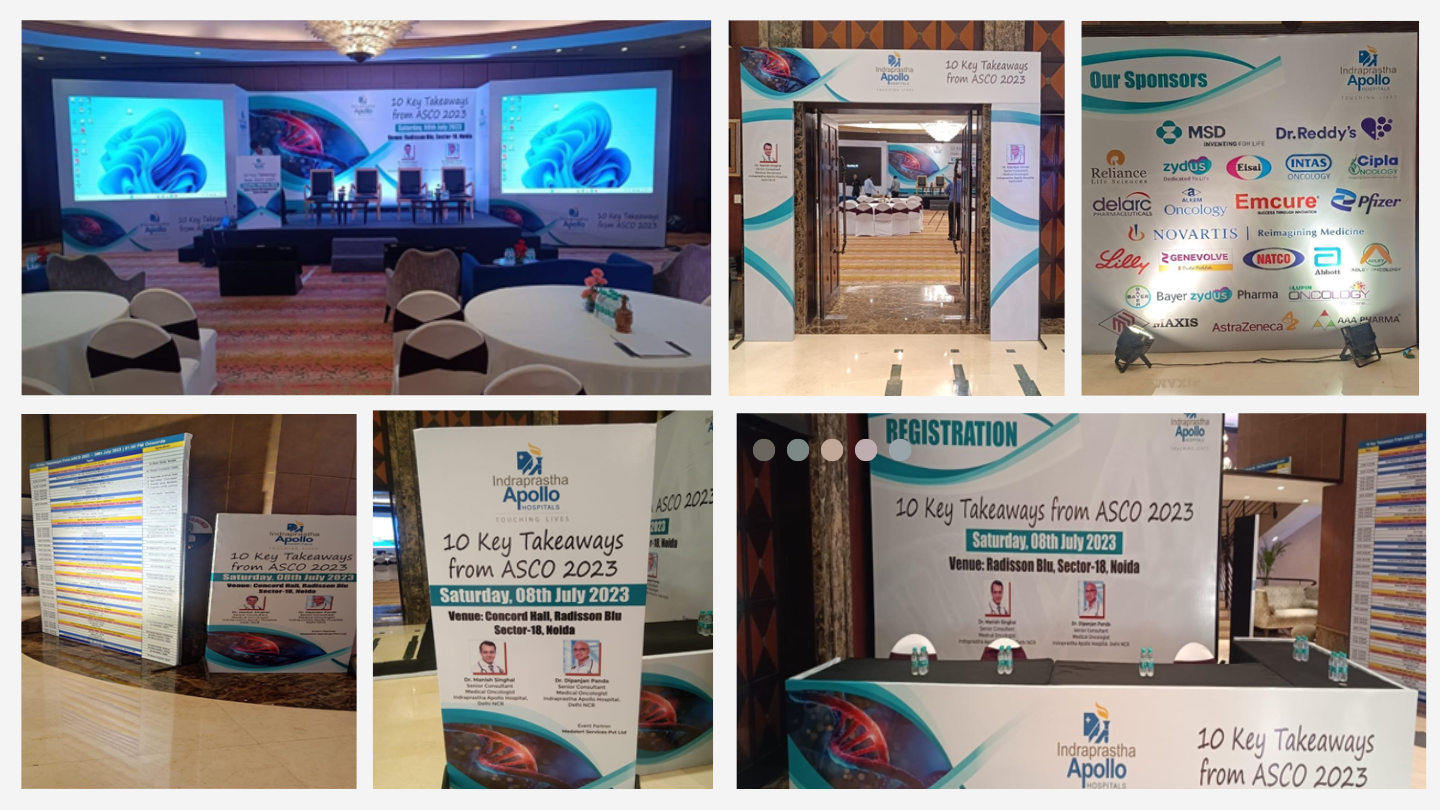 Apollo Conference Setup - LED Wall and Stage Design Raipur